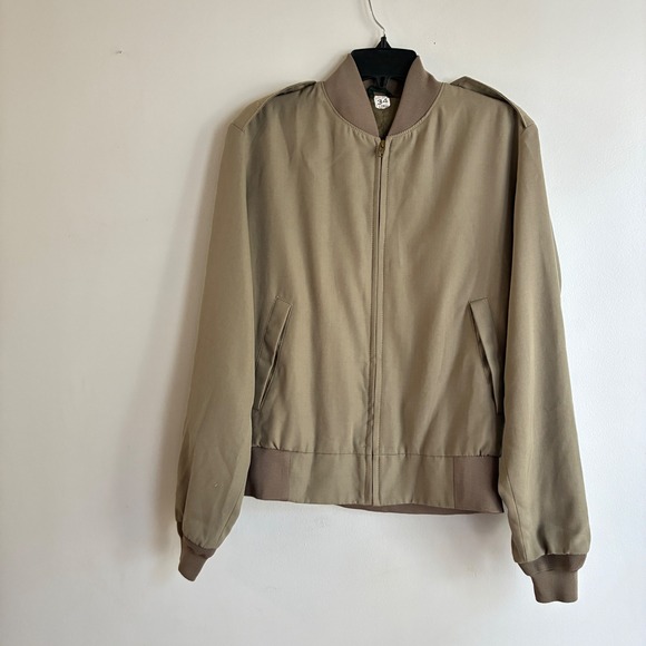 Neptune Garment Co. Other - Vintage Neptune Garment Co Bomber Jacket Men 34 Long Tan USMC Approved Military